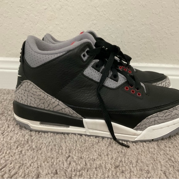 Jordan Black and Gray Sneakers with Elephant Print - Picture 1 of 8